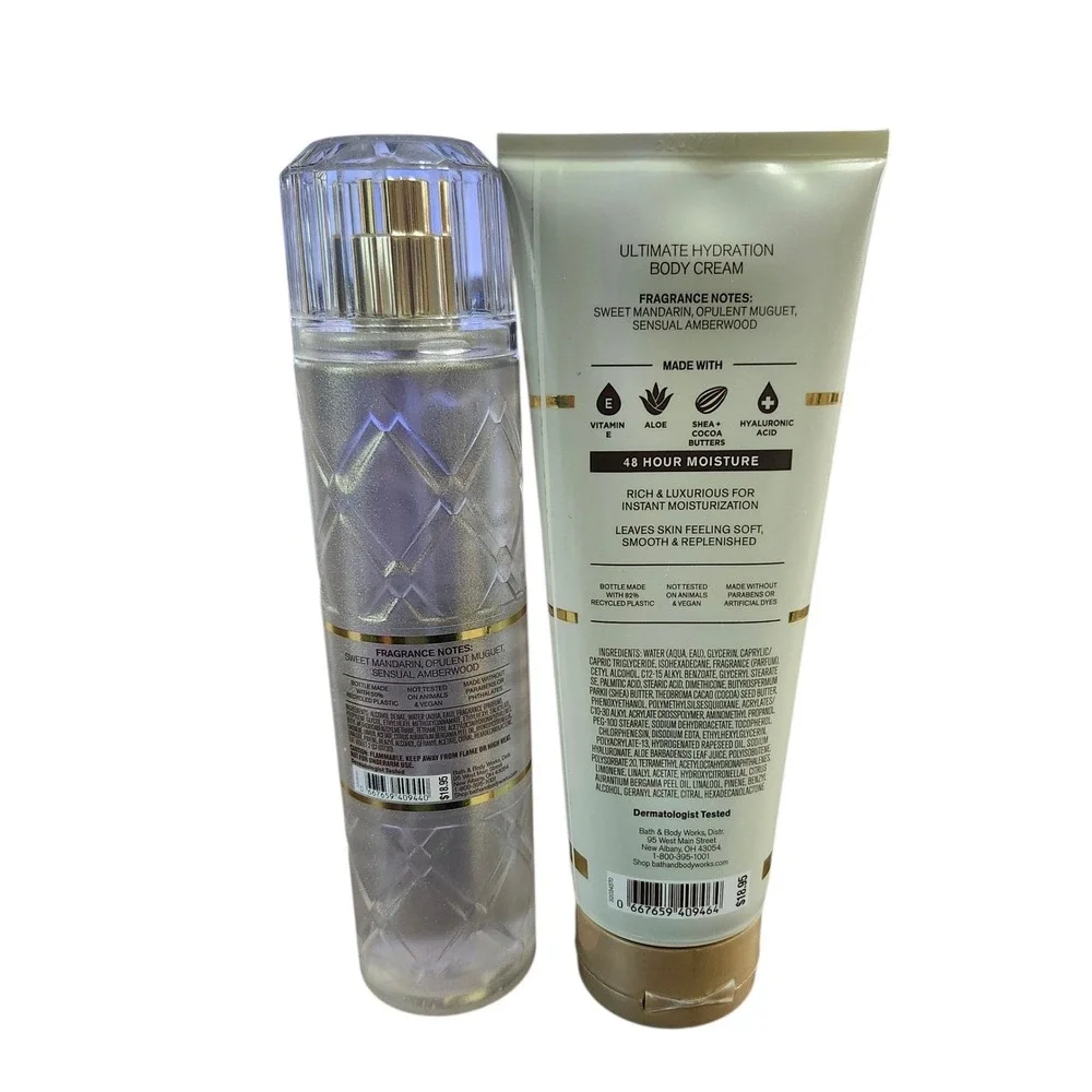 Bath & Body Works Infinite Radiance Fine Fragrance Mist & Body Cream Set 2pc NEW